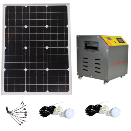 60w太阳能板光伏发电系统家用220v发电机全套一体机太阳能发电机